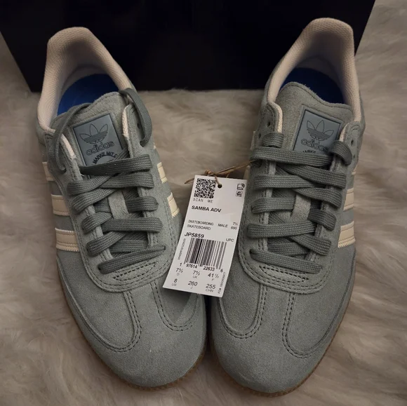 adidas gazelle silver green womens Samba ADV